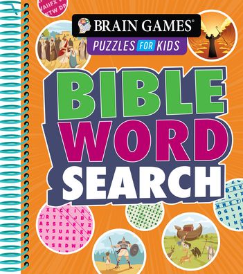 Cover for Publications International Ltd · Brain Games Puzzles for Kids - Bible Word Search (Spiralbog) (2022)