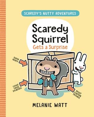 Cover for Melanie Watt · Scaredy Squirrel Gets A Surprise (Taschenbuch) (2023)