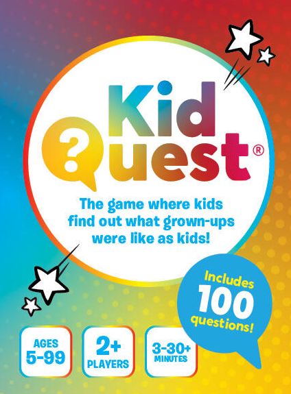 Cover for Ariane De Bonvoisin · KidQuest: The game where kids find out what grown-ups were like as kids! (Flashkort) (2024)