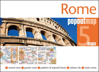 Popout Maps: Rome Poput Map - Popout Map - Kirjat - PopOut Maps - 9781910218334 - lauantai 21. tammikuuta 2017