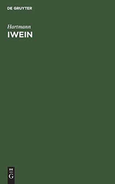 Cover for Hartmann · Iwein (Book) (1968)