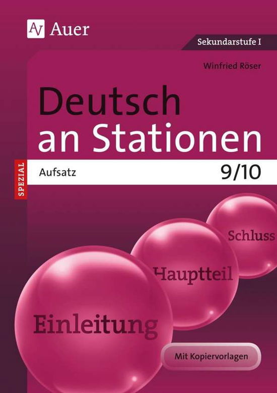 Deutsch.SPEZIAL Aufsatz.9/10 - Röser - Libros -  - 9783403071334 - 