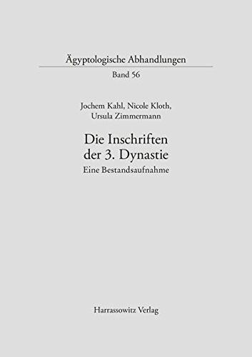 Cover for Kahl · Die Inschriften der 3. Dynastie (Book) (1995)