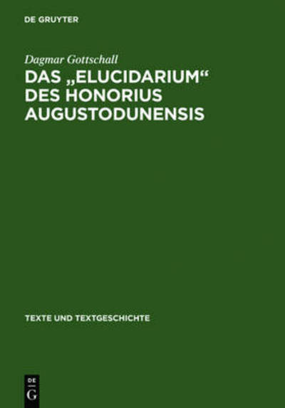 Cover for D. Gottschall · Elucidarium (Book) [German edition] (1993)