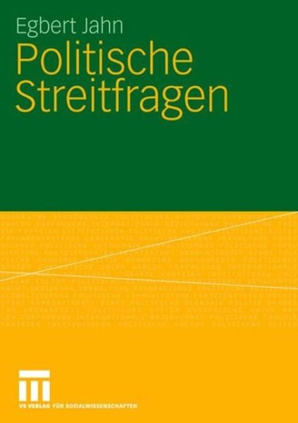 Cover for Egbert Jahn · Politische Streitfragen (Taschenbuch) [2008 edition] (2007)