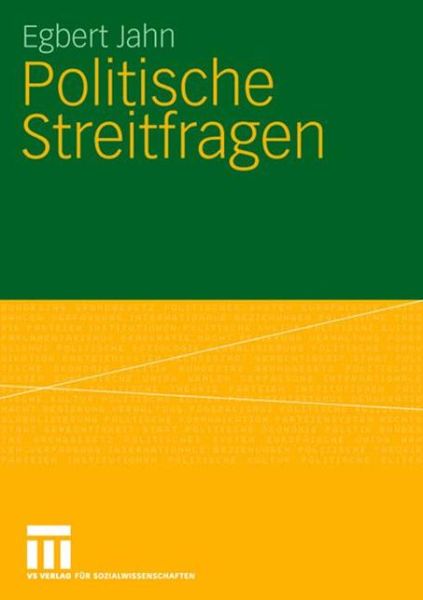 Cover for Egbert Jahn · Politische Streitfragen (Paperback Book) [2008 edition] (2007)