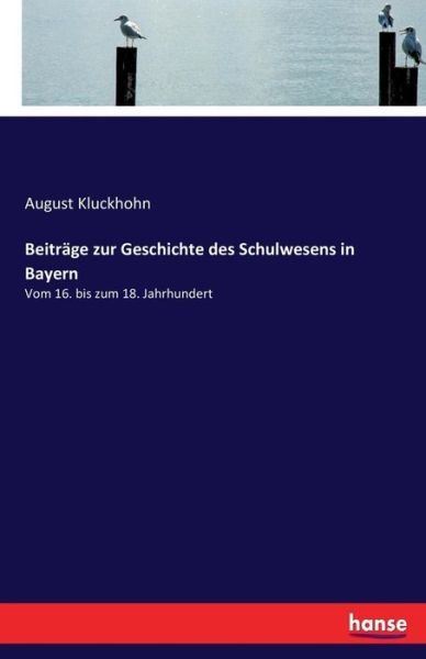 Cover for Kluckhohn · Beiträge zur Geschichte des S (Bok) (2017)