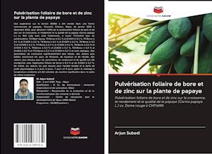 Cover for Subedi · Pulvérisation foliaire de bore e (Book)