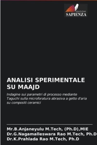 Cover for (Ph D) Mie M Tech · Analisi Sperimentale Su Maajd (Paperback Book) (2021)