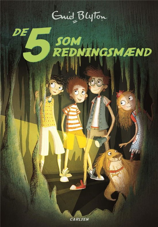 Cover for Enid Blyton · De 5: De 5 (16) - De 5 som redningsmænd (Sewn Spine Book) [1er édition] (2020)