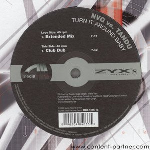 Cover for Nvg vs Tandu · Turn It Around Baby (12&quot;) (2005)
