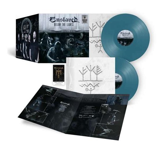 Cover for Enslaved · Below The Lights (Cinematic Tour 2020) (Aqua Blue Vinyl) (LP) (2022)