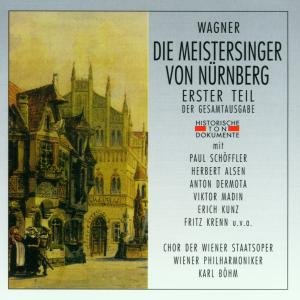Meistersaenger Von Nuernberg 1 - Richard Wagner - Musik - CANTUS-LIN - 4032250014335 - 5 februari 2001