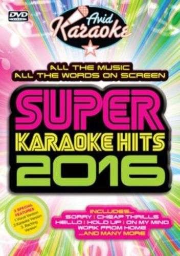 Cover for Super Karaoke Hits 2016 (DVD) (2016)