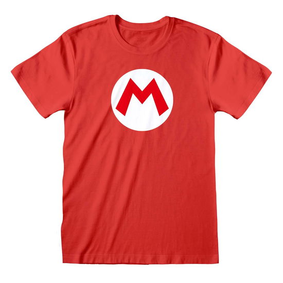 Cover for Nintendo: Super Mario · Mario Badge (T-Shirt Unisex Tg. M) (N/A)