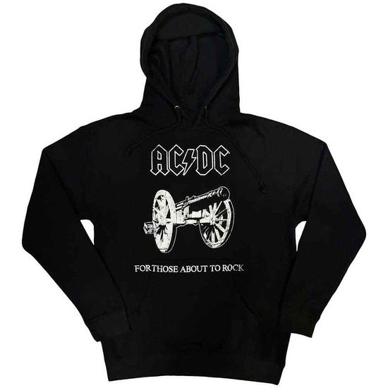 AC/DC Unisex Pullover Hoodie: About to Rock - AC/DC - Produtos - Perryscope - 5055979988335 - 30 de dezembro de 2019