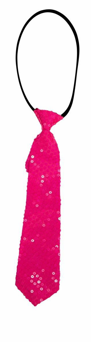 Cover for Carnival Toys 3833: Cravatta In Raso E Paillettes Rosa Fluo C/Elastico (MERCH)