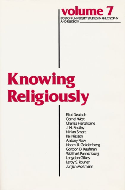 Cover for Knowing Religiously - Boston University Studies in Philosophy and Religion (Paperback Book) (1985)