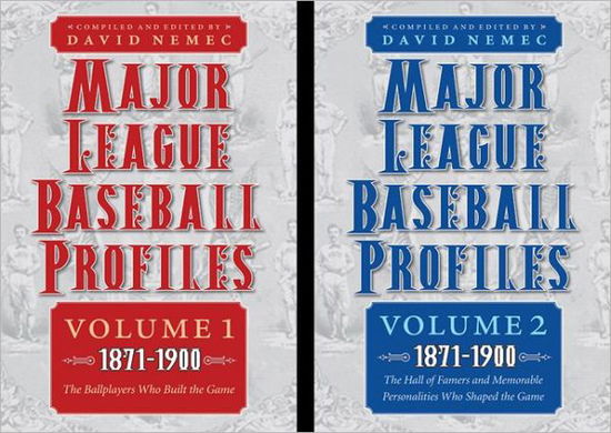 Cover for David Nemec · Major League Baseball Profiles, 1871-1900, 2-volume set (MISC) (2011)