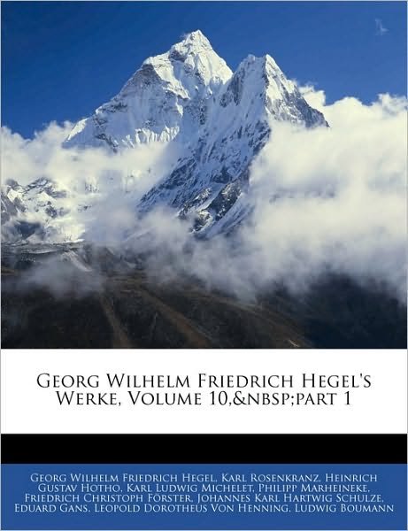 Cover for Hegel · Georg Wilhelm Friedrich Hegel's V (Book)