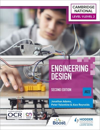Cover for Jonathan Adams · Level 1/Level 2 Cambridge National in Engineering Design (J822): Second Edition (Pocketbok) (2022)