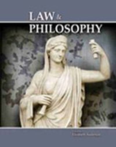 Cover for Elizabeth Anderson · Law and Philosophy (Paperback Bog) (2015)