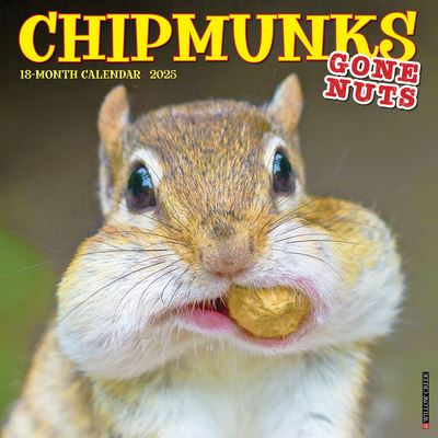 Chipmunks (Gone Nuts!) 2025 12 X 12 Wall Calendar - Willow Creek Press - Gadżety - Willow Creek Press Calendars - 9781549242335 - 10 września 2024