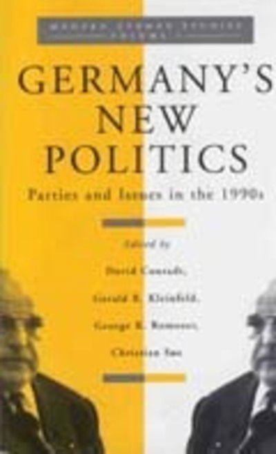 Cover for Germany's New Politics: Parties and Issues in the 1990s - Modern German Studies (Taschenbuch) (1995)