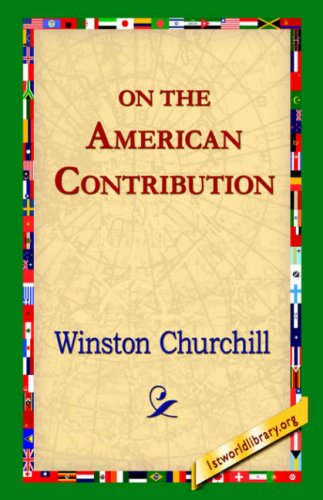 Cover for Winston Churchill · On the American Contribution (Paperback Bog) (2004)