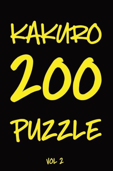 Cover for Tewebook Cross Sums · Kakuro 200 Puzzle Vol2 (Paperback Book) (2019)