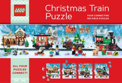 LEGO Christmas Train Puzzle: Four Connecting 100-Piece Puzzles - Lego - Brætspil - Chronicle Books - 9781797221335 - 26. oktober 2023