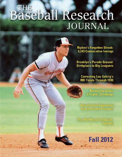 Cover for Society for American Baseball Research · Baseball Research Journal (BRJ), Volume 41 #2 (Taschenbuch) (2012)