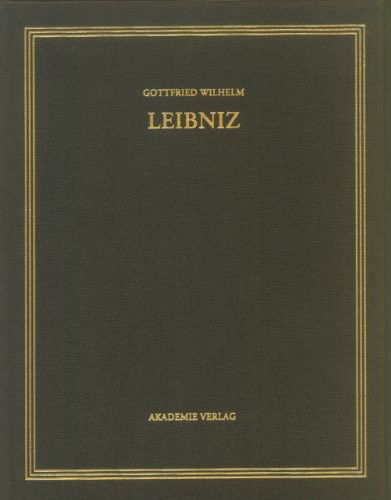 Cover for Gottfried Wilhelm Leibniz · Saemtliche Schriften Und Briefe (Hardcover Book) (1995)