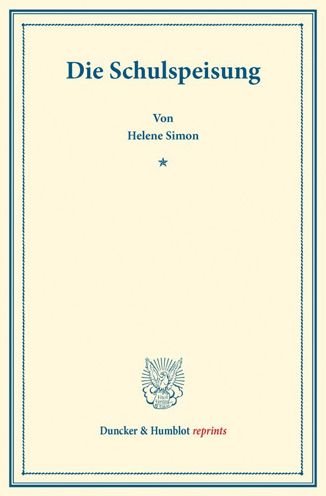 Cover for Simon · Die Schulspeisung. (Bok) (2016)