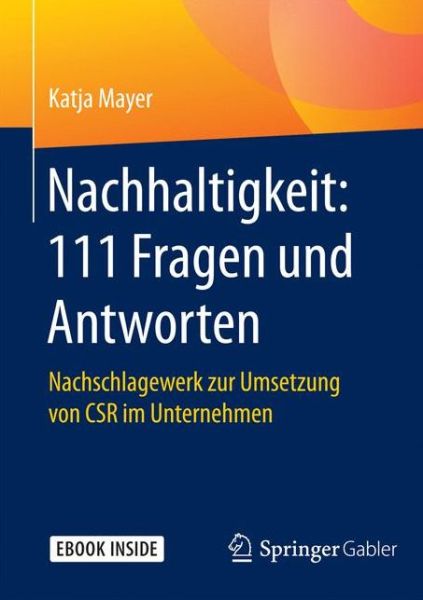 Cover for Mayer · Nachhaltigkeit: 111 Fragen und An (Book) (2017)