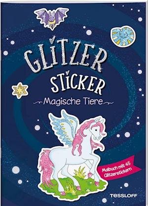 Cover for Corina Beurenmeister · Glitzer-Sticker Malbuch. Magische Tiere (Bok) (2022)