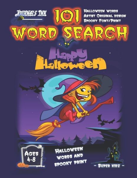 Cover for Sk · Halloween Word Search Book for Kids Ages 4-8 (Paperback Bog) (2020)