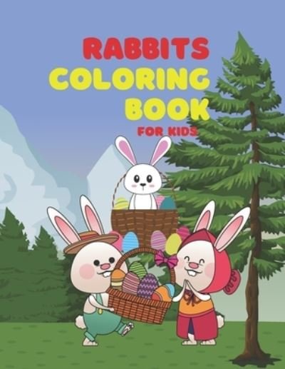 Cover for Naz Publications · Rabbits coloring book for kids (Paperback Book) (2021)