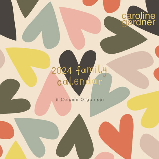 Caroline Gardner Hearts Planner Wall Calendar 2024 (Kalender) (2023)