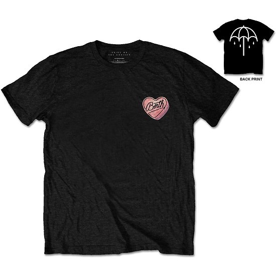 Bring Me The Horizon Unisex T-Shirt: Hearted Candy - Bring Me The Horizon - Marchandise - BRAVADO - 5055979923336 - 