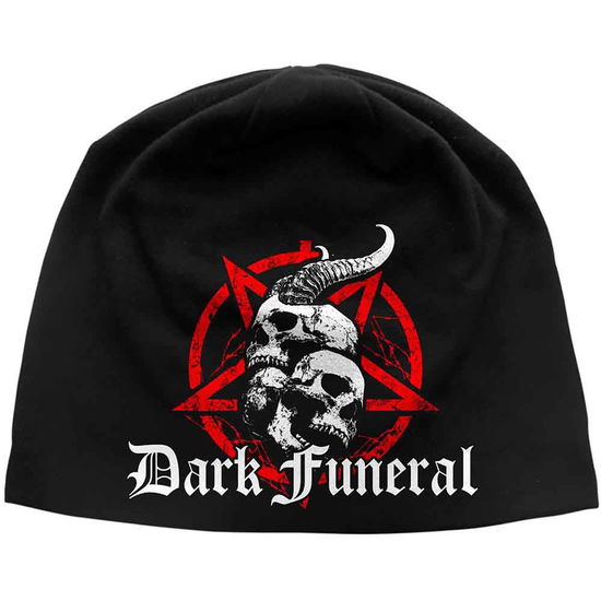 Cover for Dark Funeral · Dark Funeral Unisex Beanie Hat: Skulls &amp; Pentagram (Black) (CLOTHES) [Unisex edition] (2021)