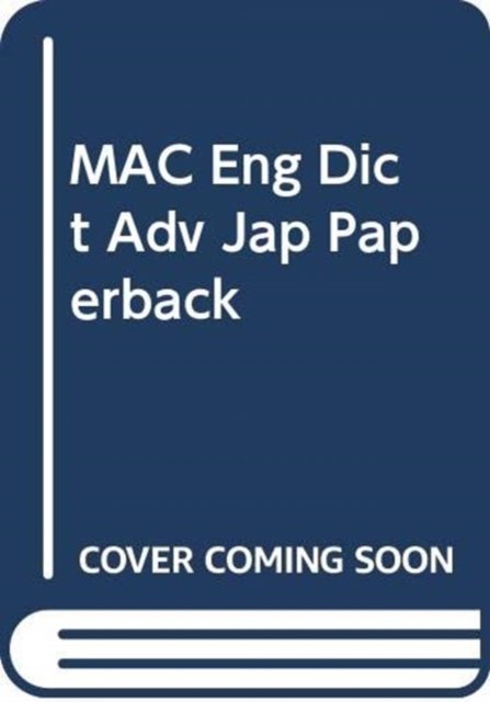 Cover for Macmillan · MAC Eng Dict Adv Jap Paperback (Paperback Book) (2002)