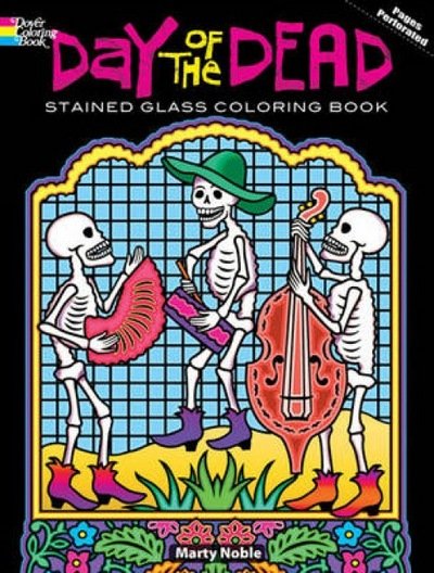 Cover for Marty Noble · Day of the Dead Stained Glass Coloring Book - Dover Stained Glass Coloring Book (Paperback Bog) (2011)