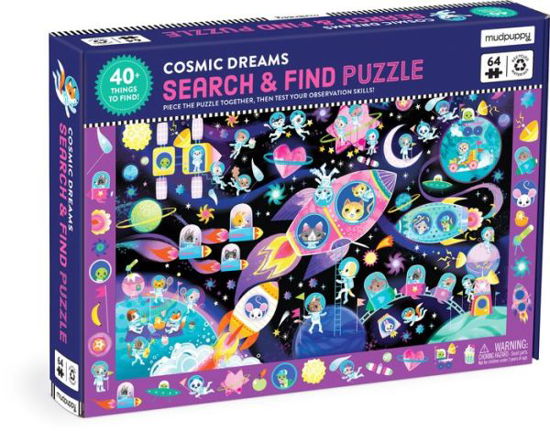 Cosmic Dreams 64 Piece Search & Find Puzzle - Mudpuppy - Brætspil - Galison - 9780735382336 - 15. august 2024