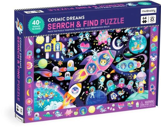 Cover for Mudpuppy · Cosmic Dreams 64 Piece Search &amp; Find Puzzle (SPIEL) (2024)