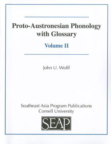 Cover for John U. Wolff · Proto-Austronesian Phonology with Glossary (Paperback Book) (2010)