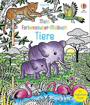 Mein Farbenzauber-Malbuch: Tiere -  - Książki - Usborne - 9781035702336 - 15 sierpnia 2024