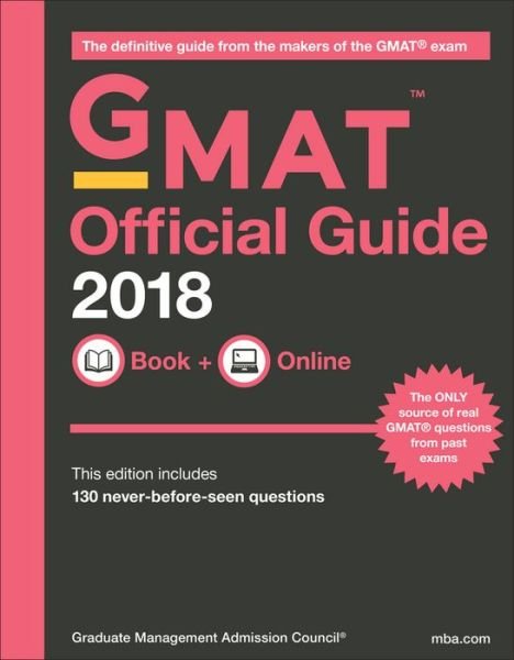 Cover for GMAC (Graduate Management Admission Council) · GMAT Official Guide 2018 (Book) (2017)