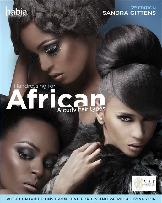 Cover for Gittens, Sandra (South Thames College) · Hairdressing for African and Curly Hair Types from a Cross-Cultural Perspective (Paperback Book) (2014)