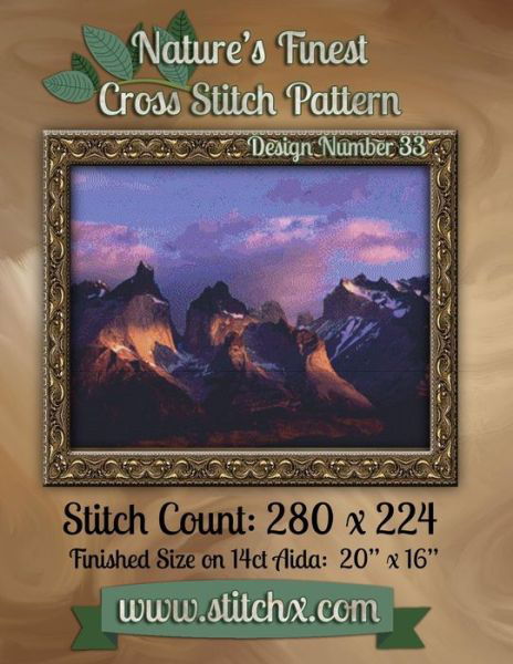 Nature's Finest Cross Stitch Pattern: Design Number 33 - Nature Cross Stitch - Livres - Createspace - 9781502574336 - 1 octobre 2014